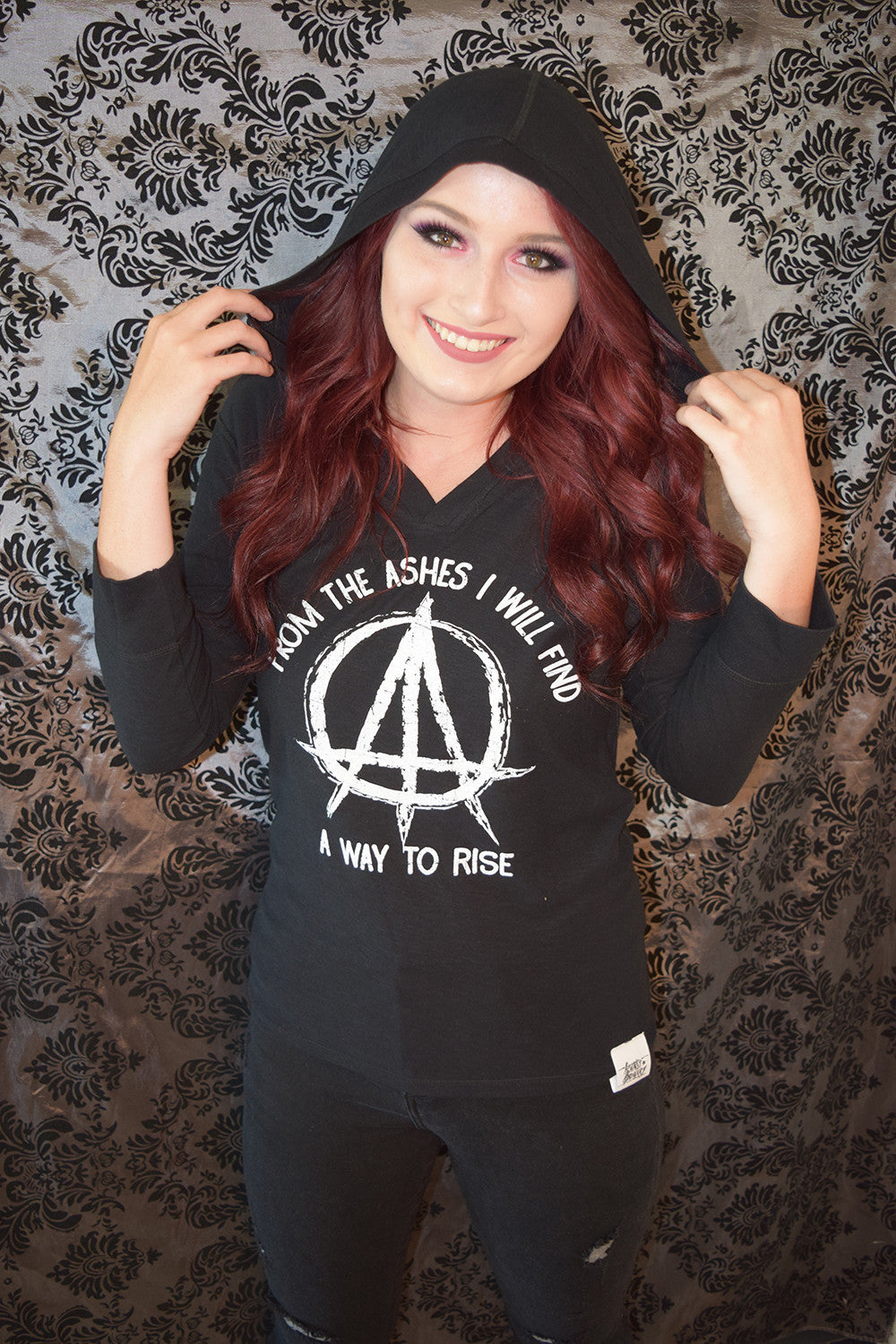 "FROM THE ASHES" Women's Hooded Tee